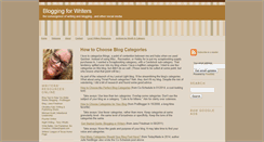 Desktop Screenshot of bloggingforwriters.com